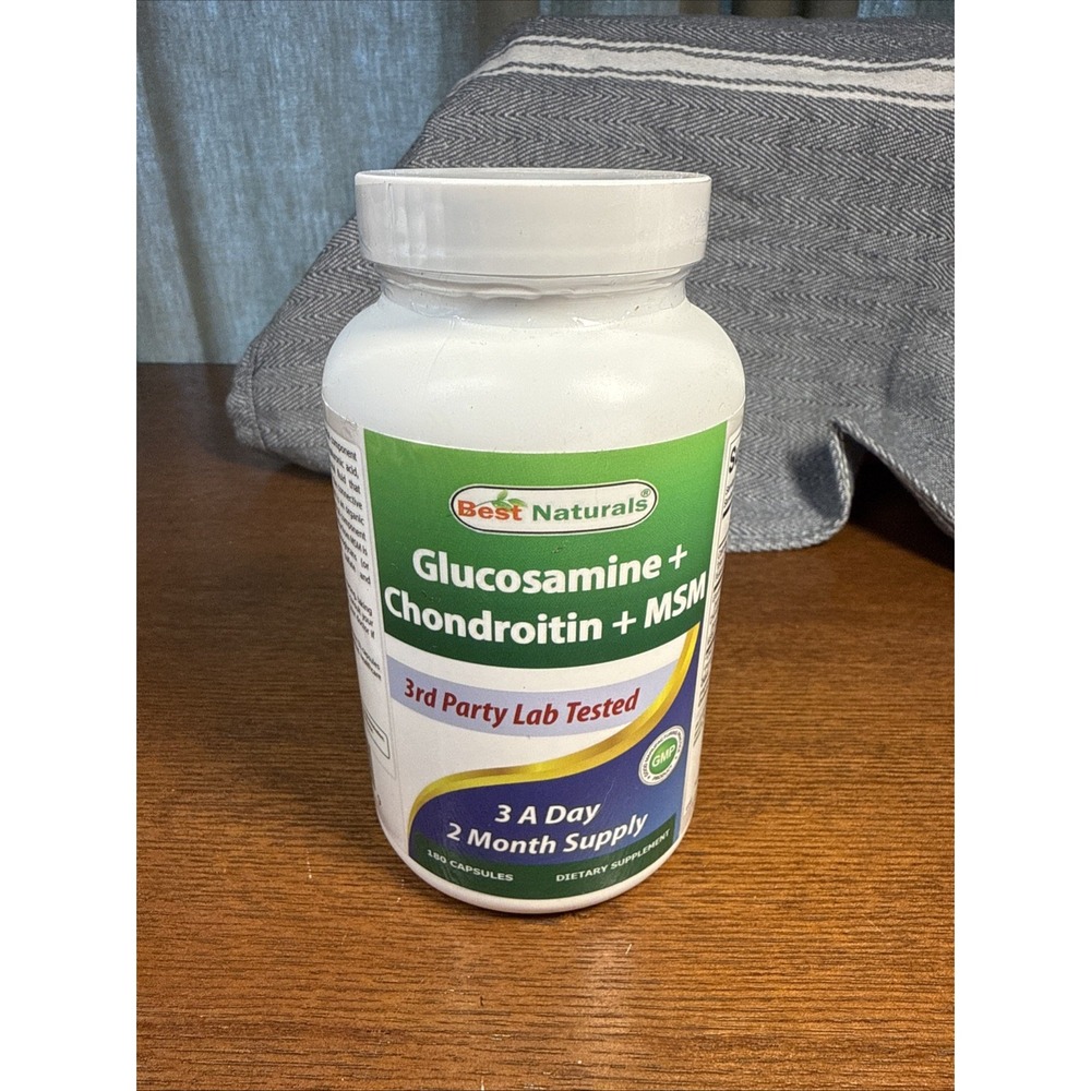 Best Naturals Glucosamine Chondroitin MSM 180 Capsules 05/2028